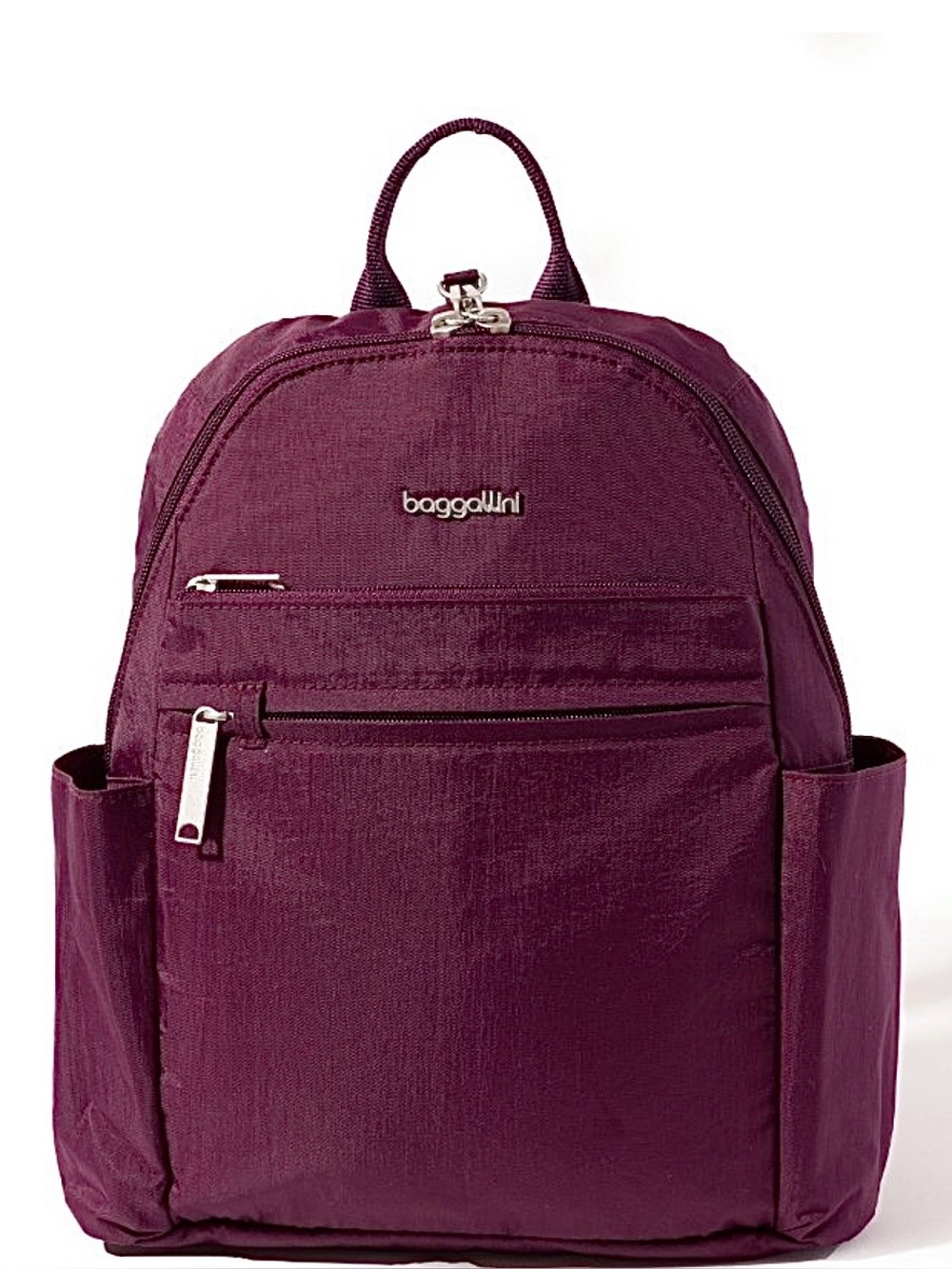 BAGGALLINI Securtex Classic Anti-Theft Vacation Backpack mulberry EXCELLENT